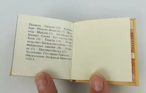 Minibuch Bezirk Karl Marx Stadt russisch 1982 mit vielen Bildern bu0749