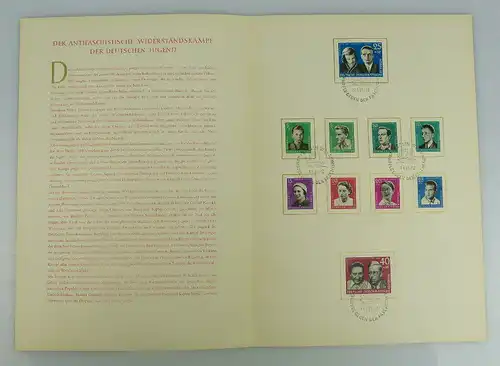 Gedenkblatt Artur Becker Die jungen Antifaschisten Briefmarken so175
