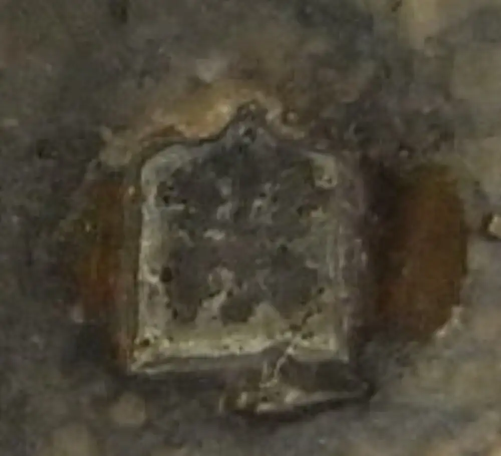 alte Zuckerzange in 750 Ag Silber vermutlich Frankfurter Silbermarke vor 1886 3