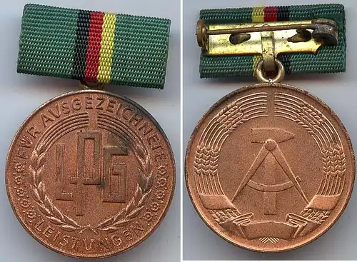 DDR Medaille für landwirtschafltiche Produktionsgenossenschaften