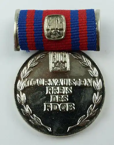 Medaille Journalisten Preis des FDGB Silber vgl. Band IV Nr. 7 a ,Orden3295