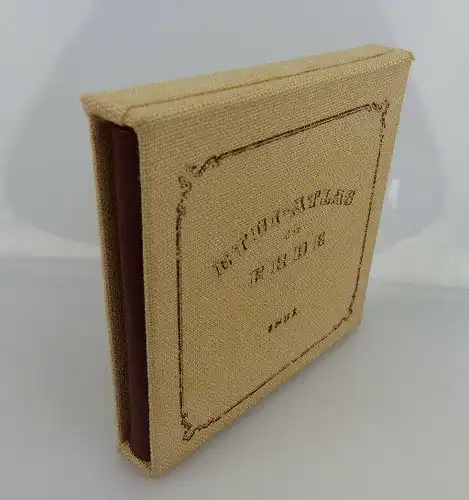 Minibuch: Etui Atlas der Erde 1831 VEB Hinstorff Verlag Berlin bu0443