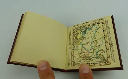 Minibuch: Etui Atlas der Erde 1831 VEB Hinstorff Verlag Berlin bu0443