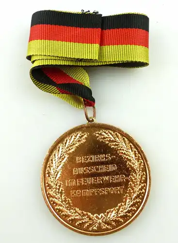 Medaille: Sieger der 100m Hindernisbahn Feuerwehrkampfsport bronzefarben e1591