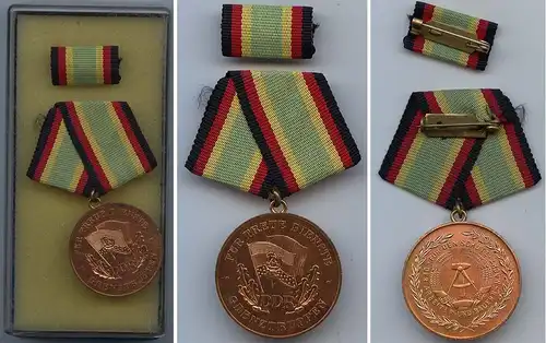 DDR Medaille f. treue Dienste i.d. Grenztruppen Bronze