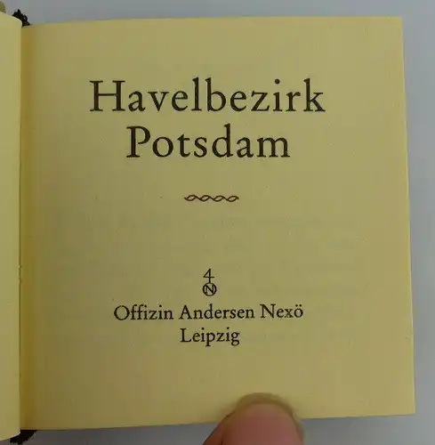 Minibuch: Havelbezirk Potsdam Herausgeber Bezirksleitung Potsdam SED Buch1543