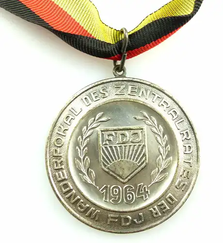 #e4144 Medaille 2. Platz Wanderpokal des Zentralrates der FDJ 1964 DDR