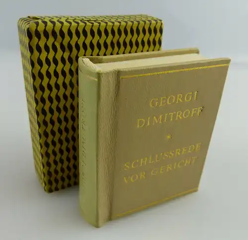 Minibuch : Georgi Dimitroff Schlussrede vor Gericht - Dietz Verlag Berlin e055