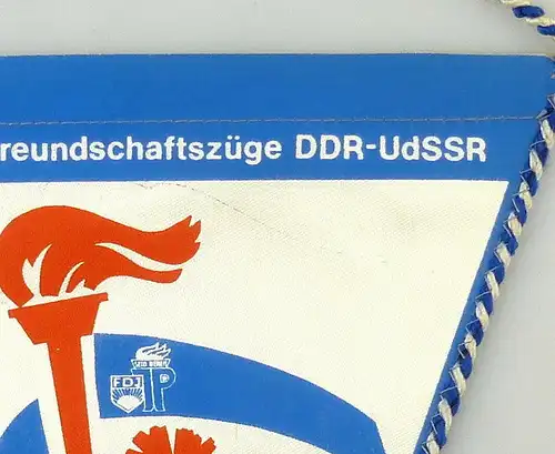 #e8122 DDR Wimpel Schülerfreundschaftszüge DDR-UdSSR 1983 FDJ JP