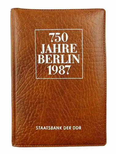 #e7318 Münzsouvenir 750 Jahre Berlin DDR 1987 Staatsbank der DDR 5 Mark Münzen