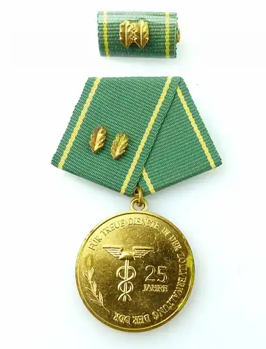 #e2453 Medaille in Gold für 25jährige Dienstzeit in der Zollverwaltung der DDR
