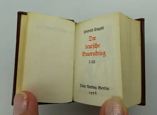 Minibuch: Friedrich Engels der deutsche Bauernkrieg 1-3 altdeutsche Schrift e215