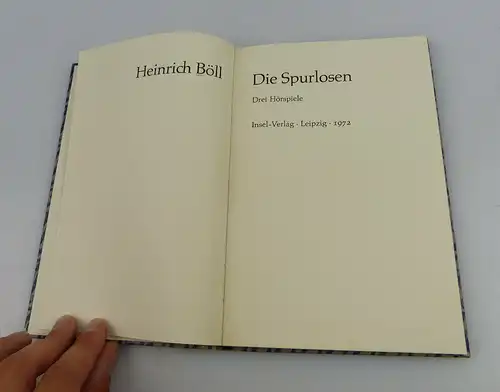 Insel Bücherei: Inselbuch Nr.841 Die Spurlosen Drei Hörspiele bu0523