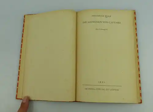 Insel Bücherei: Inselbuch Nr.295 Die Matrosen von Cattaro Friedrich Wolf bu0524