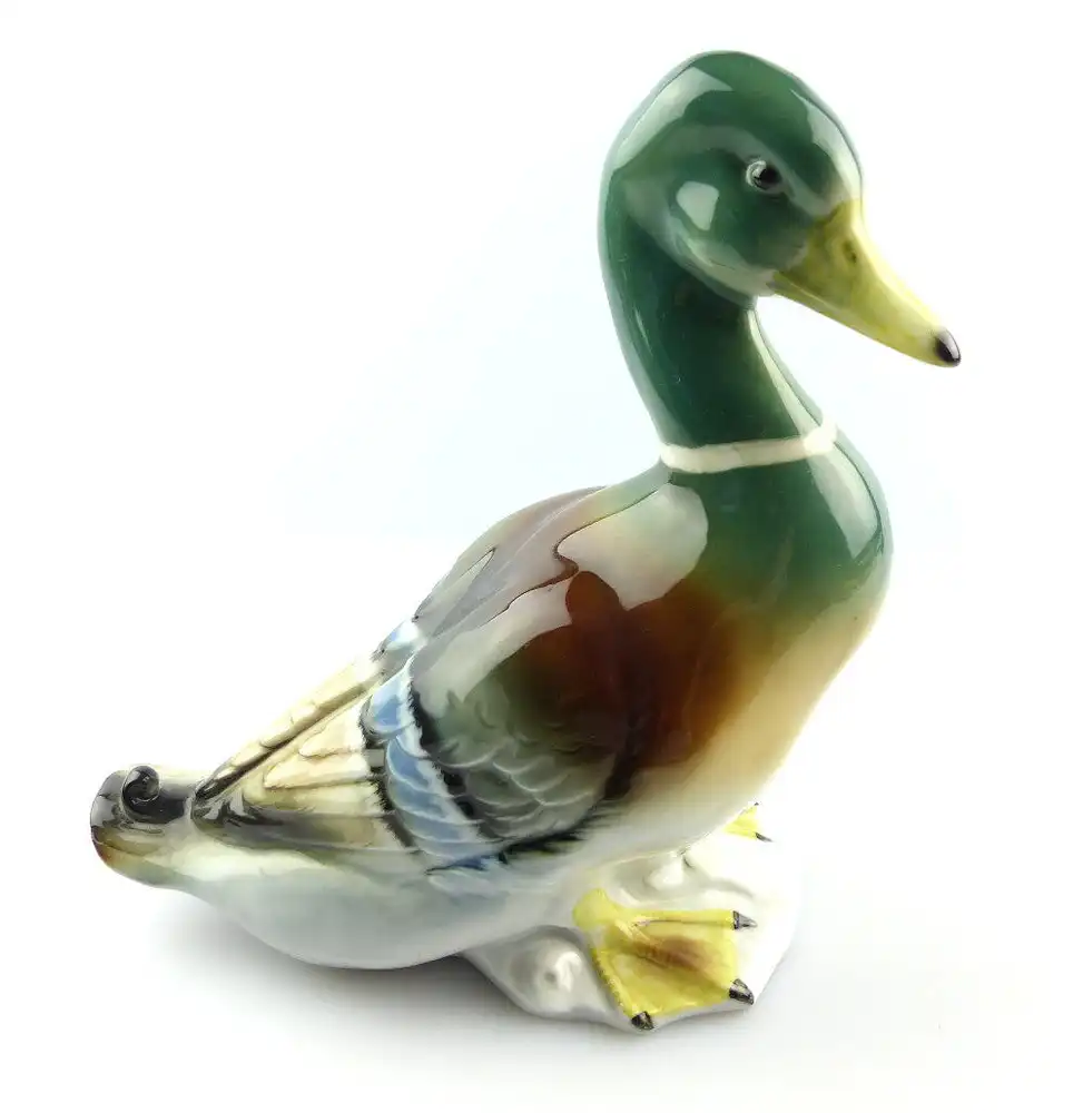 #e4830 Riesige Porzellanfigur sitzende Ente von Grfenthal 0