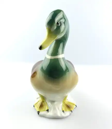 #e4830 Riesige Porzellanfigur sitzende Ente von Gräfenthal