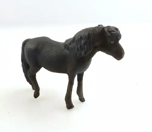 e9381 Antikspielzeug Tier Masse Figur Lineol Pony