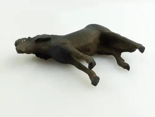 e9381 Antikspielzeug Tier Masse Figur Lineol Pony