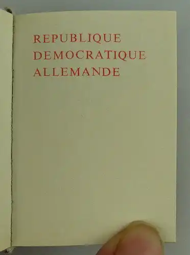 Minibuch: Republique democratique Allemande auf französisch Buch1544