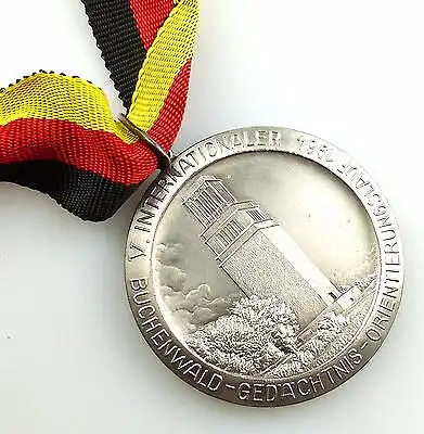 #e5796 DDR Medaille Komitee für Touristik und Wandern Buchenwald Gedächtnislauf