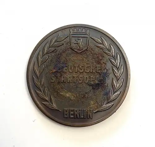 Medaille Deutsche Staatsoper Berlin bronzefarben m034