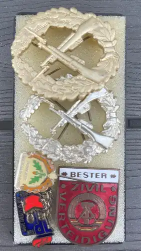 m028 original Posten Orden Medaillen DDR Jagd Zivilverteidigung