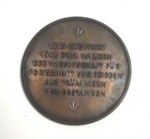 Bronze Medaille im Etui Humboldt Universität zu Berlin  Zum 200. Geburtstag m019