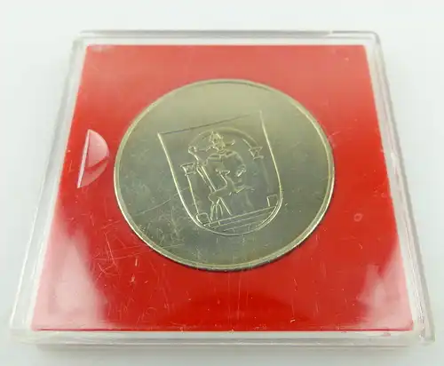 #e1879 Medaille 675 Jahre Stadt Werdau 1304-1979 silberfarben