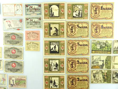 Verschiedene Serien Notgeld - 49 Scheine - z.B. Altona, Oldenburg etc. e1009