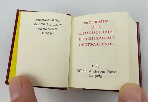 Minibuch Programm der sozialistischen Einheitspartei Deutschlands bu0975