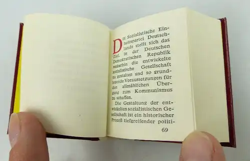 Minibuch Programm der sozialistischen Einheitspartei Deutschlands bu0975