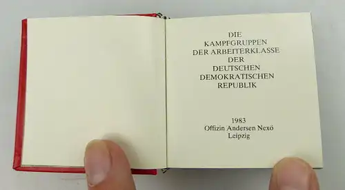 Minibuch: Die Kampfgruppen der Arbeitergruppen der Arbeiterklasse der DDR bu0974