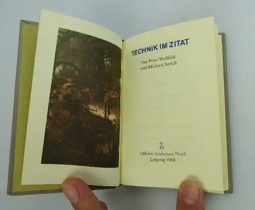 Minibuch: Technik im Zitat Offizin Andersen Nexö Leipzig 1988  bu0228