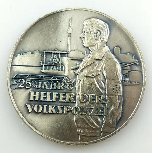 #e4573 DDR Medaille * 25 Jahre Helfer der Volkspolizei * ab 1978 verliehen Nr.78