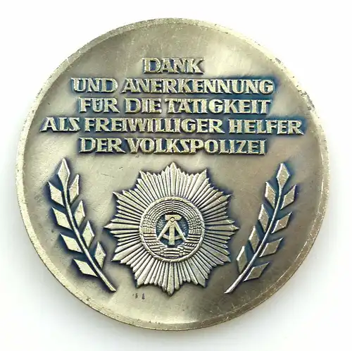 #e4573 DDR Medaille * 25 Jahre Helfer der Volkspolizei * ab 1978 verliehen Nr.78