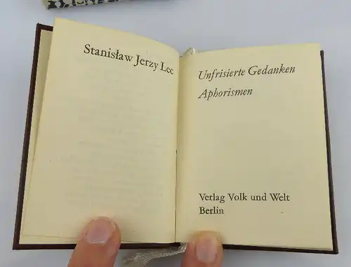 Minibuch: Unfriste Gedanken Aphorismen , Verlag Volk Welt Berlin 1978 / r023