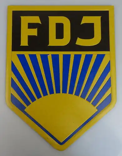 großes Pappschild: FDJ, Orden978