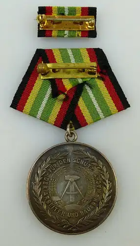 Medaille für treue Dienste NVA Stufe Gold 900 Silber Band I Nr. 150e, Orden915
