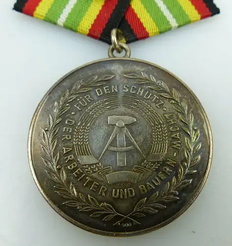 Medaille für treue Dienste NVA Stufe Gold 900 Silber Band I Nr. 150e, Orden915