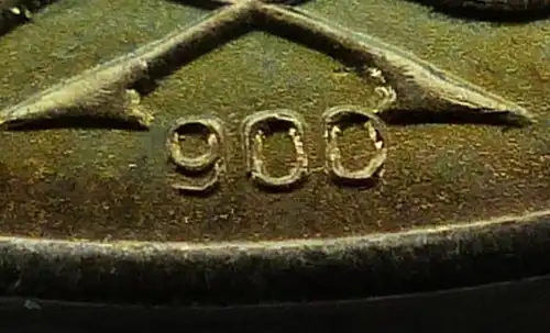 Medaille für treue Dienste NVA Stufe Silber 900 Silber Band I Nr. 150e, Orden912