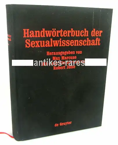 Handwörterbuch der Sexualwissenschaft 2001 Max Marcuse