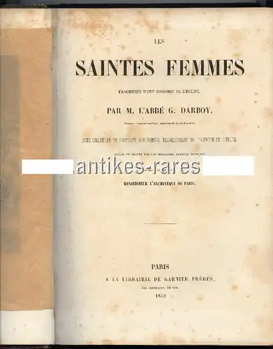 Les Saintes Femmes historie de l'eglise 1852 Stahlstich