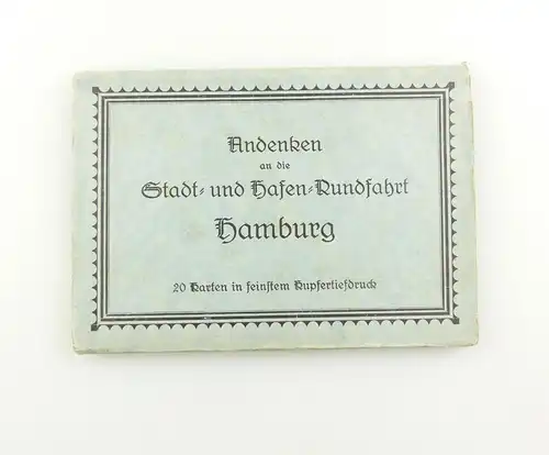 e12166 20 original alte Karten Stadt Hamburg in feinstem Kupfertiefdruck