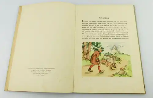 e11463 Altes Kinderbuch 1951 Brüder Grimm Simeliberg und 3 Märchen von Andersen