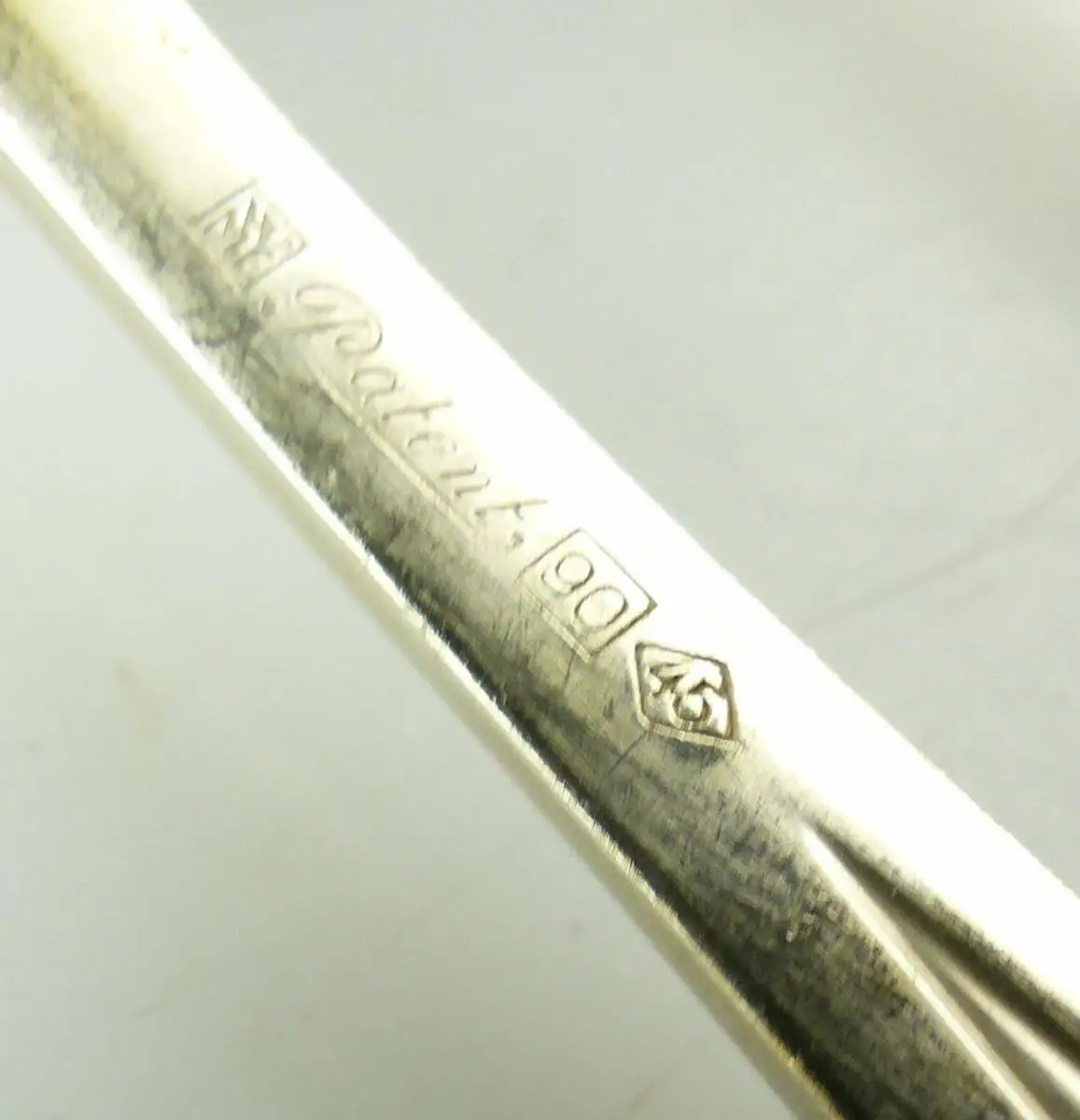 e10222 Original WMF Dessert Besteck 48 Teile mit Monogramm LV 90er Silberauflage 8