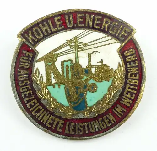 #e5831 Abzeichen / Medaille Kohle & Energie verl. 1953-63 vgl. Band I Nr. 127/08