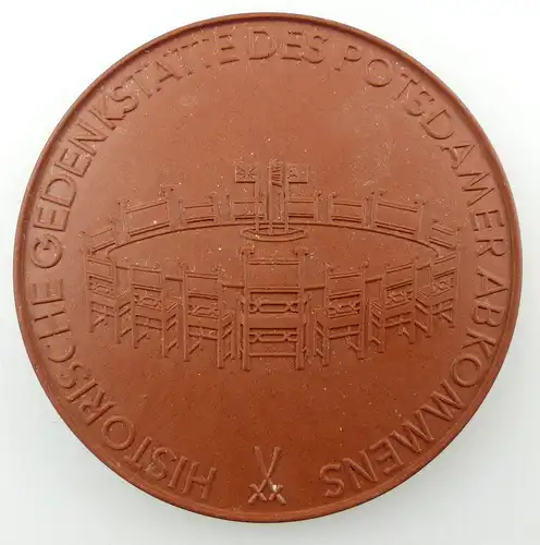 #e3218 Meissen Medaille Historische Gedenkstätte des Potsdamer Abkommens