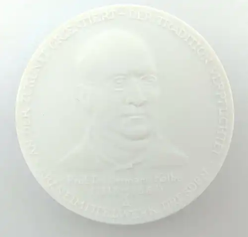 #e3216 Meissen Medaille Arzneimittelwerk Dresden Prof. Dr. Kolbe, Burg Stolpen