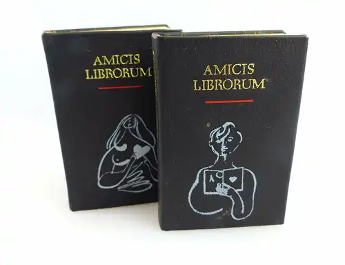 2 Minibücher: nummeriert! - Amicis Librorum Band 1 u. 2 "Nr.1788" Polygraph e377