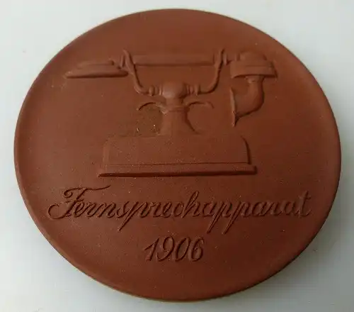 Meissen Medaille: Fernsprechapparat 1906, Postmuseum der DDR Berlin, Orden1503